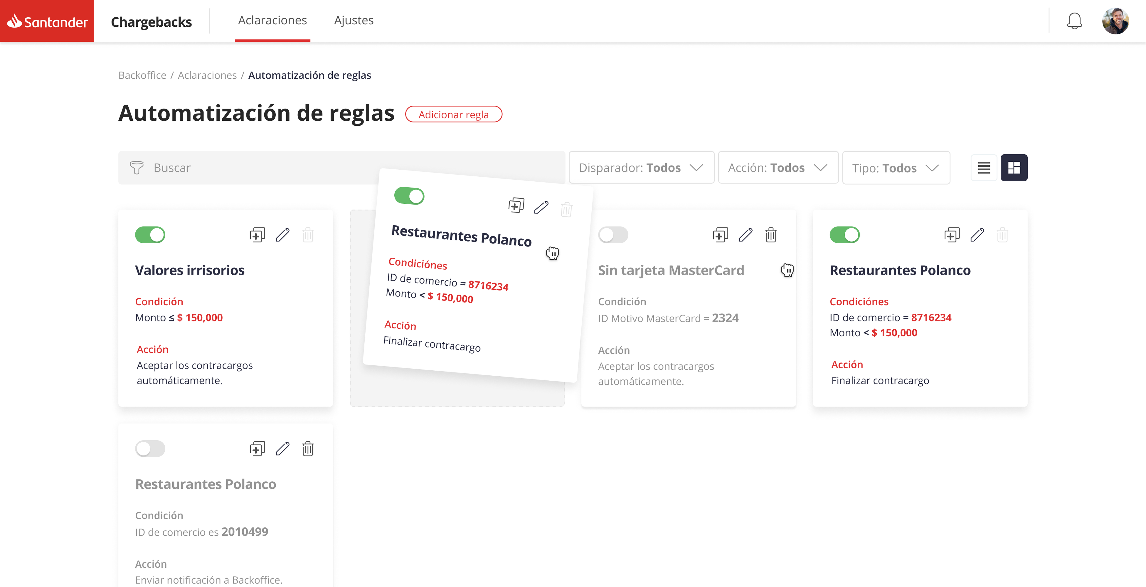 Automatización de reglas